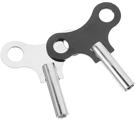 Artibetter 2st Uhrenschlüssel Taschenuhrschlüssel Uhrfederaufzug Großmutter Uhr Schlüssel Zum Wind Uhraufzüge Für Standuhren Schlüsselwindwecker Aufziehschlüssel Kaminsims Legierung Reparatur