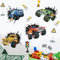 Runtoo Wandtattoo Autos Junge Wandaufkleber Rennauto Wandsticker Kinderzimmer Spielzimmer Babyzimmer Wanddeko