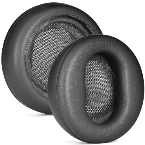 JOYSOG Protein Leather & Memory Foam Ear Pads for Microsoft Surface 1/2 Headphones (Black)