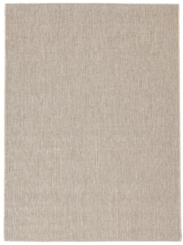 RugVista Cameron In & Outdoor-Teppich, Rechteckig, 200 x 300 cm, Beige | Moderne, Niedriger Stapel, Nur Handwäsche, Oeko-Tex 100, UV-beständig, Patio