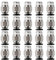 20 Stück PC4-M10 Stecker, PC4-M10 Gerade Pneumatikkupplung, PC4-M10 Pneumatik Verbinder, PC4-M10 Gerader Pneumatischer Anschluss für 3D-Drucker, Schnellverschraubung, Gewinde M10