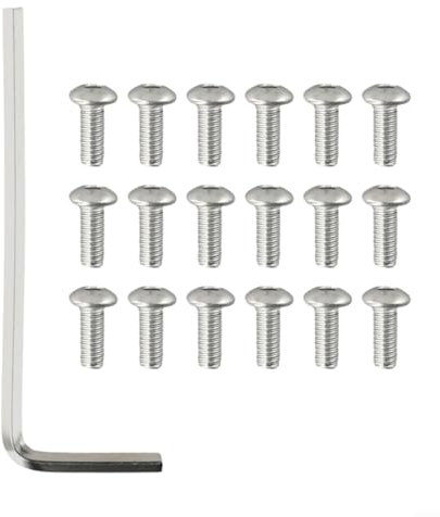 10 tornillos de acero para cubierta inferior de scooter eléctrico de 4 mm, compatibles con Max G30, paquete de 18