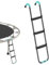 Trampoline Ladder, 2/3 Steps Wide Heavy-Duty Steel Ladder with Non-slip Step, 6Ft-16Ft Trampoline Stair, Rust-resistant Trampoline Climber, Trampoline Escalator, Trampoline Accessories for Outdoor