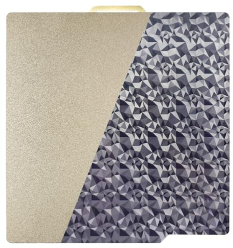 LANKEGU Placa de construcción con textura PEI + placa flexible Diamond Smooth PEO para Bambu Lab X1, 257 x 257 mm plataforma de cama de impresora 3D