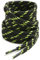 VSUDO Lacci per Stivali Neri 160 cm, Lacci per Stivali da Trekking, Lacci Resistenti per Stivali da Lavoro, Lacci Solidi per Stivali da Escursionismo (1 Paio-Nero con Punto Verde Neon-160cm)