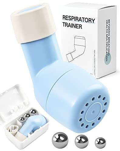 Atemtrainer Lungentrainer & Schleim Entlastungsgerät zur Reinigung von Lungenschleim - (OPEP) Therapiemethode zur Erweiterung der Atemwege und Schleimreinigung