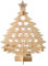 2024 Christmas Advent Calendar 24 Days Wooden Christmas Tree with Ornaments Desktop Decoration Christmas Countdown Wine Rack Christmas Tree Wine Bottle Holder Wooden Ornament