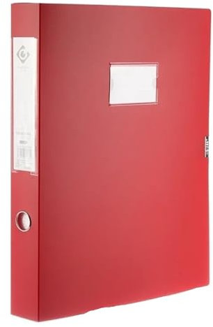 Box Ordner A3-Aktenbox, Finanzbüro-Aktenbox, Aufbewahrungsbox for Buchhaltungsbelege mit großer Kapazität, multifunktionale Aufbewahrung von A3-Papier FüR Die Dokumentenablage(Red)