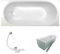 sanicomfort Badewanne Komplettset Basic Rechteck 170x75 cm – Acryl-Badewanne weiß mit Wannenträger & Ablaufgarnitur, Wärmedämmung & Schalldämmung, pflegeleicht & robust