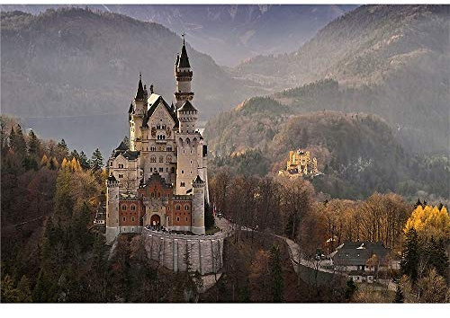 Puzzle Schloss Neuschwanstein, Dekompressions-Lern- und intellektuelles Eltern-Kind-Spiel, 1000 38x26CM