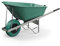 Agri Barrow Wheel Barrow 120 Litre Plastic Wheelbarrow with Puncture Proof Tires, Green - Ideal for Equestrians, Gardeners, Yard & Garden Maintainers, Farmers, Stable Workers, Allotment Owners