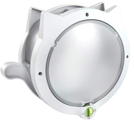 Pet Flap Door 4 Way Safe Locking Cat Kitten Flap Interior Exterior Puppy Gate White