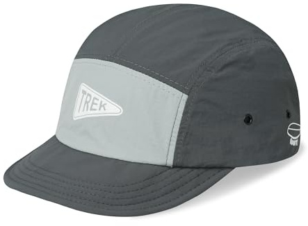 Clakllie 5 Panel Cap mit Kurzem Schirm Wasserdicht Basecap Herren Weich Leichte Sport Running Cap Unstructured Outdoor Mütze,BSSD2567-Grey