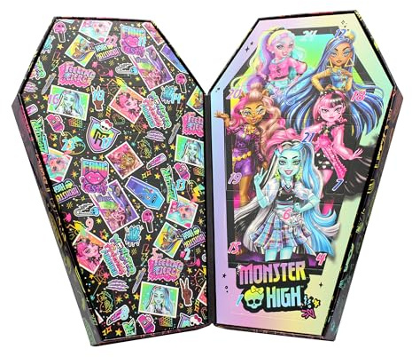Monster High - Adventskalender mit Schmuck und Haarschmuck - 21x7x34 cm