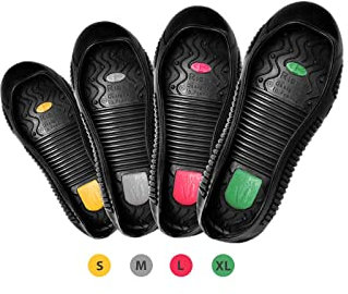 Tiger-Grip EASY GRIP sur-chaussure de sécurité, noir, small (34-36, jaune), antidérapante