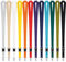 Kandinsky® 25 Stk. WEIß Schlüsselbänder mit Schnellverschluss 20mm x 900mm Lanyards Umhängebänder geeignet für Messen und Veranstaltungen.