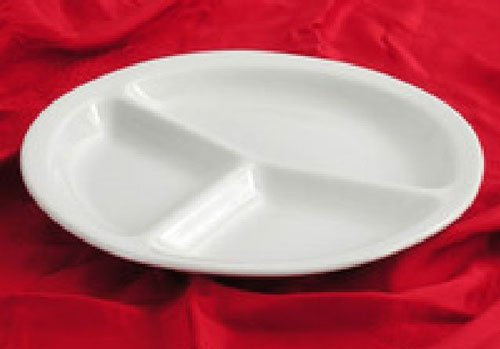 PRIAMI MULTISTORE SATURNIA Napoli Piatto Tris 30CM, Bianco, 6 Unita'