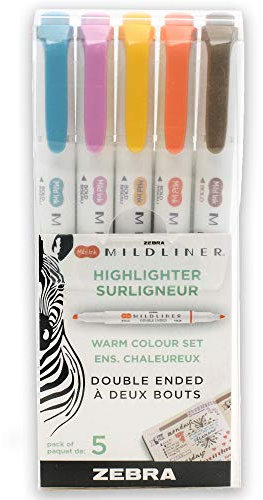 ZEBRA - Mildliner Hl Warm 5Pk