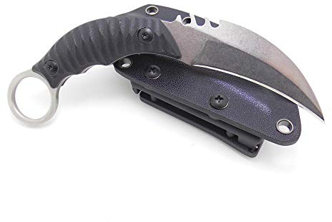 Masalong Outdoor Survival Claw Taktisches Messer Bärenfinger Feststehendes Messer Mit Scheide (Forged version (s))
