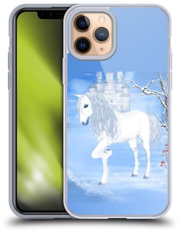 Head Case Designs Licenciado Oficialmente Simone Gatterwe Unicornio Blanco Pegasus y Unicornios Carcasa de Gel de Silicona Compatible con Apple iPhone 11 Pro