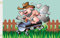 U24 Flagge Fahne BBQ Riding Schwein 90 x 150 cm