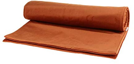 Tubayia Wildleder Bettläufer Bettschal Betttuch Bed Runner für Zuhause, Hotel, Schlafzimmer (Orange)