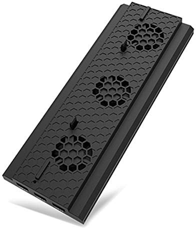 Queen.Y Ventilateur de Refroidissement pour Console de Jeu Xbox One X Stand Support de Refroidissement de Station de Charge Verticale USB
