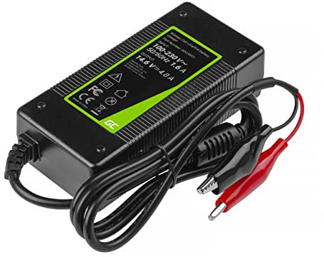 Green Cell® Chargeur entièrement Automatique pour Batterie LiFePO4 | 14.6V 4A 48W | Chargeur de Batterie au Lithium/Fer Phosphate | Conception précise | Carvan, Camping-Car, Bateau, Golf