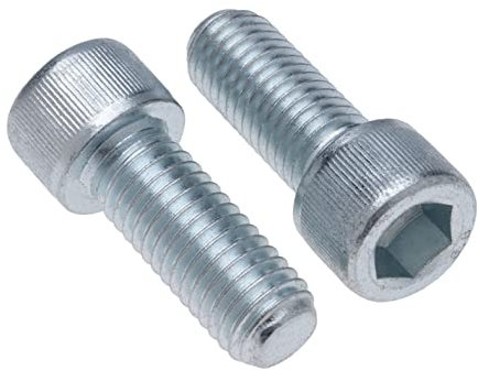 Vis à Tête Cylindrique M8 Strenght Sleel Class 8.8 (Lot de 10) Boulons à Tête Hexagonale à Six Pans Creux Zingués Fixations Cylindriques à Usage Intensif Certifiées DIN912 (8mm x 20mm)