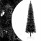 Festnjght Weihnachtsbaum künstlich 180cm Weihnachtsbaum mit Ständer Schlanker Künstlicher Christbaum Tannenbaum Dekobaum Kunstbaum Weihnachten Dekoration Weihnachtsdeko(Schwarz)
