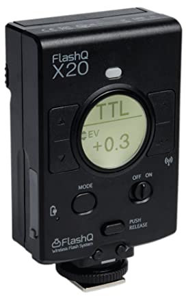 LightPix Labs Flash sans fil X20 pour FUJIFILM, Flash sans fil pour appareils photo Sony, noir (3000 K - 5600 K), 1 pièce, montage de chaussure chaude, ma chaussure