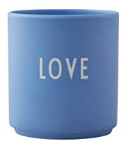 Design Letters Lieblingsbecher Blau LOVE Tasse | Kaffeebecher Porzellan | Dekorativ Kaffeetassen | Personalisierte Geschenke für Freundin, Hochzeitsgeschenk | Tasse Mit Spruch | Teetasse 250 Ml