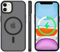tigratigro Cover Magnetica per iPhone 11 6.1 Pollici, Compatibile con MagSafe, Custodia Traslucida Opaca Posteriore Sottile Antiurto Protettiva Case, Protezione Antiurto di Grado Militare, Nero