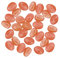 Generic Kies im freien Dekor Glow Garden Stones 30P Home Dekor Luminous Stones Mosaiksteine Glas Basteln (Orange, One Size)