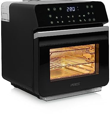 Princess Mini-Backofen Airfryer und digitaler Dampfgarer 182085 3-in-1-10 l – 900 g Pommes Frites – Dampfreinigungsfunktion