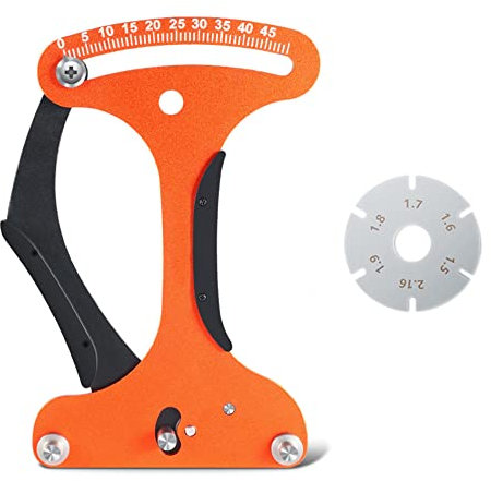 Medidor de Tensión Radios de Bicicleta Herramienta de Medidor Tensión de Radios Aleación de Aluminio Bicicleta Radios Tensión Metro con Llave Radios para Prueba de Ajuste de Tensión Radios(1 Pieza)