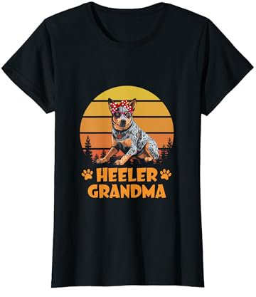 Halstuch im Vintage-Stil von Heeler, australisches Vieh, Oma, Hunde T-Shirt