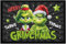MoonWorks® Fußmatte Weihnachten Grinch personalisierbar Wunschname Merry Grinchmas lustige Weihnachtsdeko rutschfest & waschbar schwarz4 60x40cm