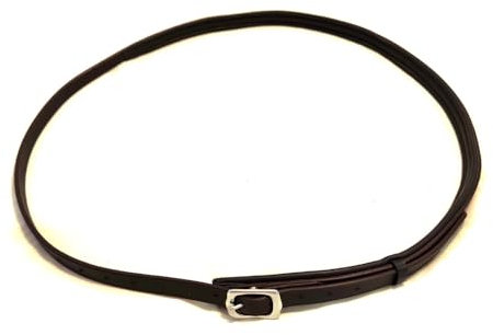 PS Pferdeartikel Leder Halsring Halsriemen Flach für Pferde verstellbar gepolstert Farbe Braun