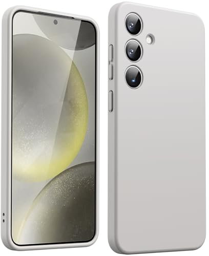 JETech Dünn Hülle für Samsung Galaxy S24 5G, Vollständiger Kameraschutz, Weiche TPU Slim Schutzhülle mit Matt Finish, Stoßfest (Silber)