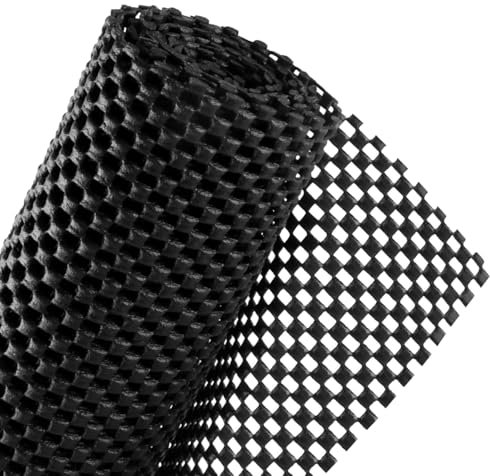 FACIACC Antirutschmatte, 80x150cm für Teppich, PVC Teppichunterlage Schneiden Antirutsch für Schublade Auto Küche Tablett (Schwarz)