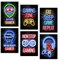 Rumgug 6 Piezas Póster Gameration Gaming a4, Adhesivo de Pared 3D con Diseño de Jugadores Decoración Habitacion Imágenes Cuadros Decorativos Playstation Gamer Quotes Wall Decal Canvas Painting Print