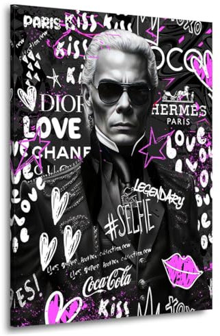 Kunstgestalten24 Leinwandbild Karl Love Coco Pop Art Bild Kunstdruck Raum- u. Wandbild Deko