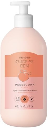 CUIDE-SE BEM Loção Hidratante Corporal Pessegura 400 ml - Feuchtigkeitsspendende Körperlotion Pfirsich