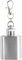 SPDYCESS Mini Rund Herzform Flachmann 1oz Edelstahl Flachmänner mit Schlüsselanhänger Klein Silber Tragbar Flachmann von Alkohol zum Wandern