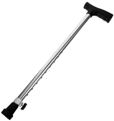 minkissy Wanderstock Edelstahl Rutschfester Trekkingstock Für Senioren Gehstock Mit Ergonomischem Design Robust Und Langlebig Für Outdoor-aktivitäten Wie Bergsteigen Und Camping