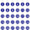 TIESOME 30 Pack 1-30 Kunststoff Zahlen Tags mit Schlüsselringen, Rond Nummer Tags garderobenmarken Eintrittskarten Nummerierte Schlüsselanhänger Tags für Wohnheimschlüssel Haus Schließfächer (Blau)