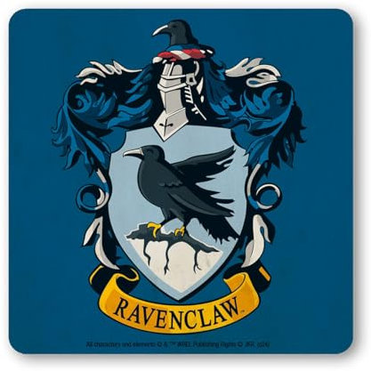 Logoshirt® Harry Potter | Ravenclaw | Classic Logo | Dessous de Verre I sous-Verres I Liège I 10x10cm I Impression Durable I Design Original sous Licence