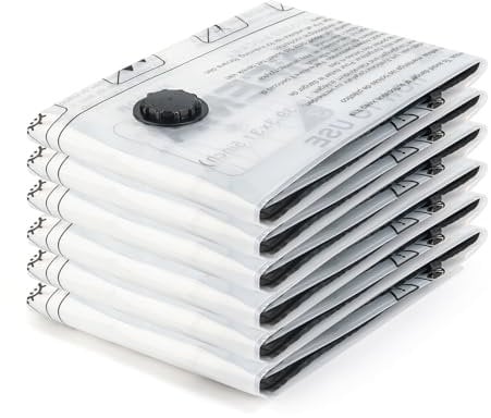GRIFEMA GH83-4, 6 Pack Vacuum Storage Bags 60x40 cm - Reusable Space Saver Bags for Blankets, Duvets, Clothes, Seasonal Clothing & Travel Luggage Storage