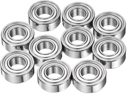 QUARKZMAN 10 Stück MR115ZZ Kugellager Rillenkugellager 5x11x4mm Chromstahl Miniaturlager Doppelt Geschirmt Präzisionslager, P5 (ABEC 5)